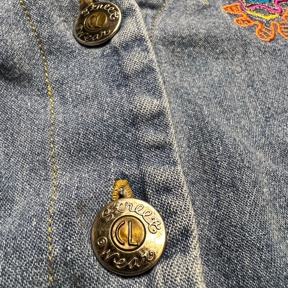 vintage 90s Carol Little : denim & plaid dress - Picture 10 of 16